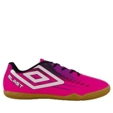 Imagem de Chuteira Umbro Blast Futsal Rosa e Preta 43