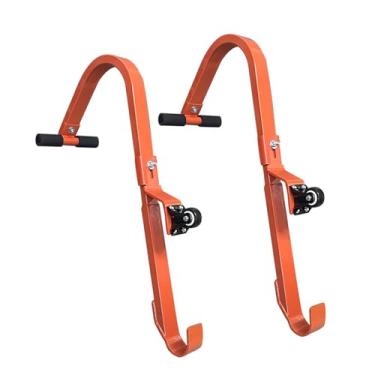 Imagem de SUNGOOYUE Estabilizador de de Extensão de Aço Multifuncional para Reparo de Telhado Antiderrapante, Limpador de Janelas, 2 Pacotes de Ganchos de Telhado de Reta