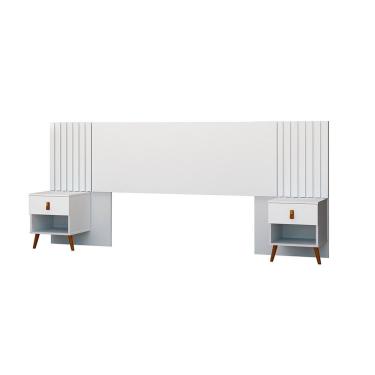 Imagem de Cabeceira Box Ripada 106x225cm Lady Branco