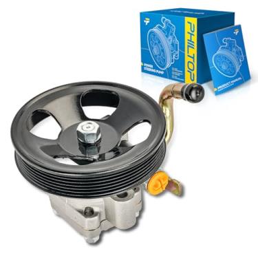 Imagem de PHILTOP Bomba de direção hidráulica 96667 com polia, adequada para Santa Fe 2,7L 2001-2006, substitui OE 5XB41LXHAA, 6080PX, 96667, 96667, 96667, 5710026100, 96667, 5710026100