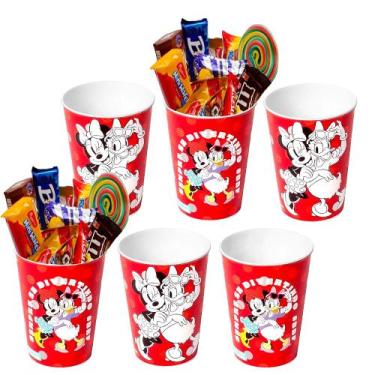 Imagem de Kit 6 Copos da Minnie para Festa Infantil Lembrança Decoração - Plasut