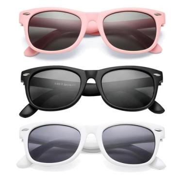 Imagem de Gafas de Sol Polarizadas COASION para Niños de Goma TPEE Edad 3-9 Paqu