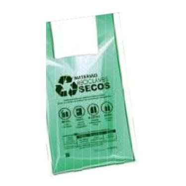 Imagem de Sacola Plástica Biodegradável Verde 30 x 40 1000unidades - Variada