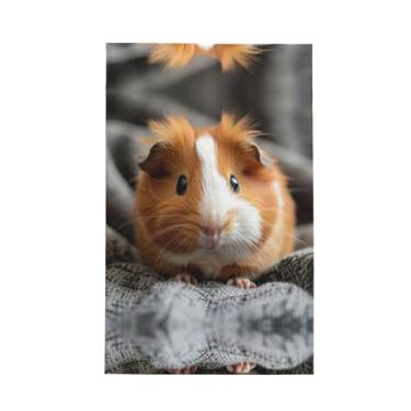 Imagem de XLLingL Toalhas de cozinha com estampa de porquinho da índia, panos de prato de microfibra, para decoração e limpeza de cozinha - 1 peça