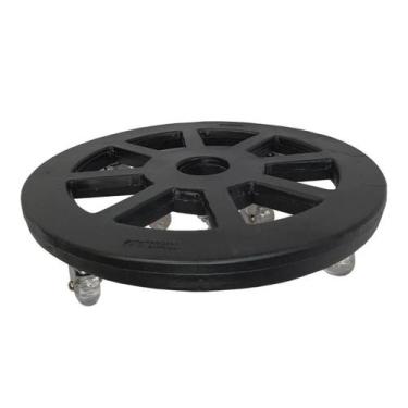 Imagem de Suporte Redondo com Roda 45cm para Vasos - Alpe & Aritana, Preto