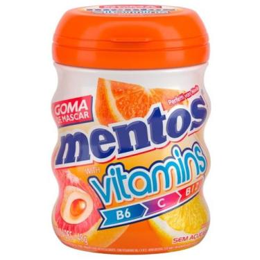 Imagem de Mentos Chiclete Garrafa Citrus With Vitamins 6x24