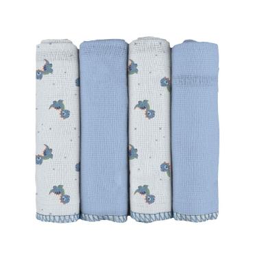 Imagem de Pano De Boca Luxo Estampado / Tinto Com Overlock Nos 4 Lados 34cm x 34cm