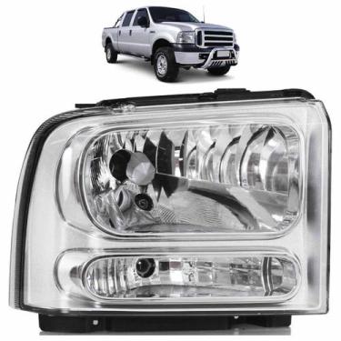 Imagem de Farol Dianteiro F250 F350 F4000 2007 A 2010 Máscara Cromada - Automoti