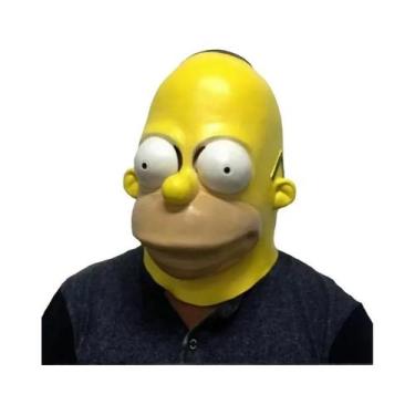 Imagem de Máscara De Cosplay Amarela Do Filme De Anime Simpson Para O Dia Das Cr