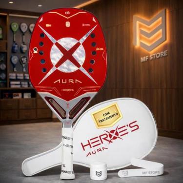 Imagem de Raquete de Beach Tennis HEROES AURA COM TRATAMENTO - HeroeS