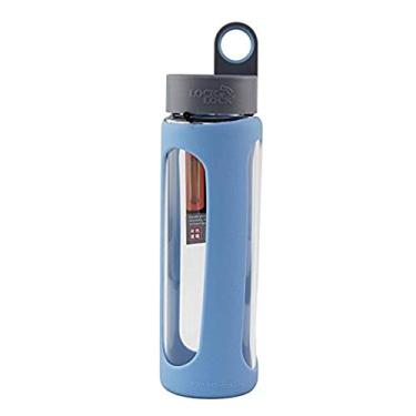 Imagem de Garrafa de água de vidro resistente ao calor I-Band Lock & Lock, 425 ml, Azul, 17 oz, 1