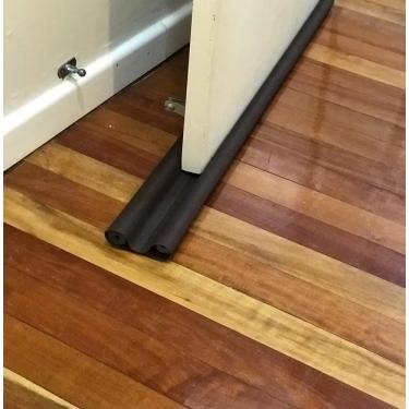 Imagem de Trilho Veda Po Protetor Rolinho Veda Porta Tecido De Lona 90Cm