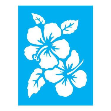 Imagem de Stencil Tamako Flor De Hibisco - 15X20 - Ref A2352