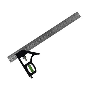 Imagem de Esquadro Combinado Com Nível e Régua Alumínio e Inox 300mm 12 Polegadas