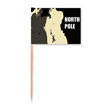 Imagem de Lindo cenário turista Art Deco presente moda palito bandeiras marcadoras decoração de festa