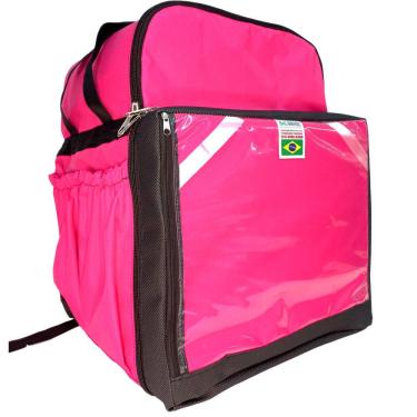Imagem de MOCHILA BAG BRASIL ENTREGADOR, BOLSÃO DE DELIVERY - Rosa