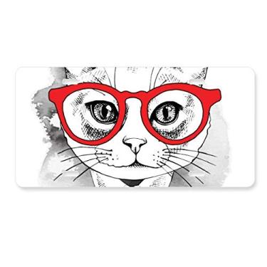 Imagem de DIYthinker Bussiness Cat Head Protect Animal Pet Lover placa de licença decoração aço inoxidável automóvel