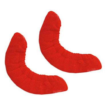 Imagem de LoveinDIY GZYF Ice Hockey Figura Skate Molding Soft Toweling Blade Covers Guards, Vermelho, G