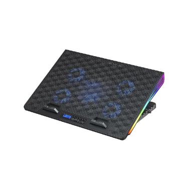 Imagem de Base Notebook Gamer C3Tech NBC-510BK 17,3 rgb USB 2.0 Fan C/Regulagem Altura - Preto