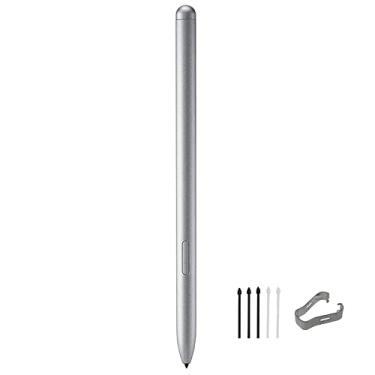 Imagem de Caneta Tab S7 S sem Bluetooth de substituição para Samsung Galaxy Tab S7/S7 Plus Stylus Pen S Pen com 5 pontas (prata)