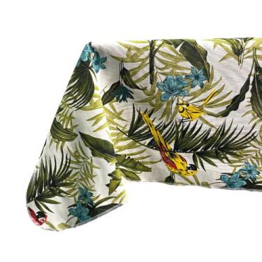 Imagem de Toalha De Mesa Estampada Aves Pássaros - MUMUDECOR, PASSAROS TROPICAL,
