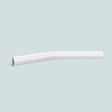 Imagem de Rodameio de poliestireno EspaçoFloor branco 3cm x 15mm x 2,20m, Branco