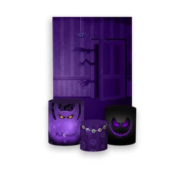 Imagem de Painel De Festa Vertical 1,50 x 2,20 + Trio De Capas Cilindro - Hallow