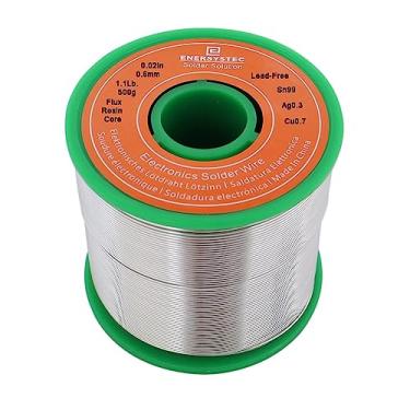 Imagem de Fio de solda sem chumbo núcleo de resina solda de calibre fino 0,02 diâmetro fio de solda eletrônica fina solda elétrica solda elétrica 0,6 mm 0,5 kg liga Sn99 Ag0.3 Cu0.7 sem fluxo de chumbo bem 500