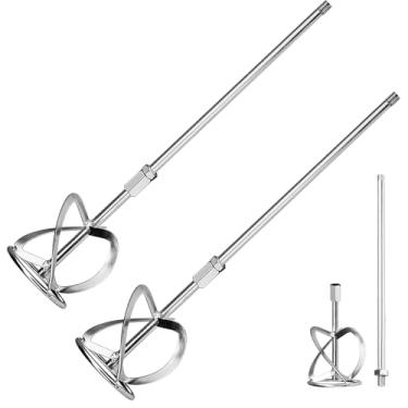 Imagem de NorthSpoor Cabeça de mistura de concreto, acessórios de broca para misturador de cimento ou tinta, acessórios exclusivos para misturador de cimento M14, cabeça de mistura S segmentada, 60 cm