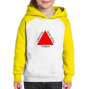 Imagem de Moletom Infantil Minas Gerais - Foca na Moda, Branco, Amarelo, 14