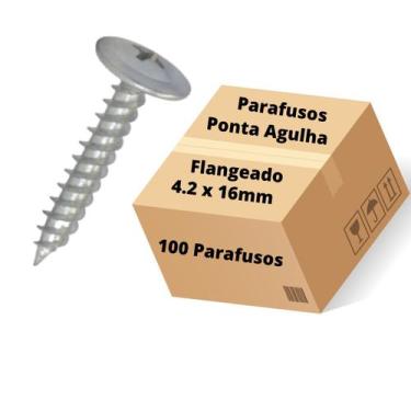 Imagem de Parafuso drywall forro madeira flangeado 4,2X16mm 100 Pç - NEW FIX