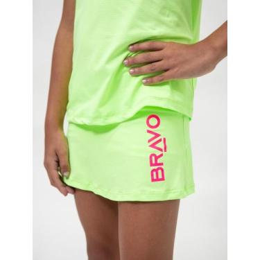 Imagem de Short Saia Infantil Dry Cool Beach Tennis Verde Neon - Bravo, 12