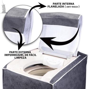 Imagem de Capa Impermeável Máquina Lavar Roupas 12 13 15 16 17 e 18Kg Electrolux