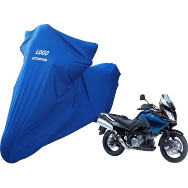 Imagem de Capa Protetora Para Cobrir Moto Suzuki DL 1000 Não Risca - Mz, Azul