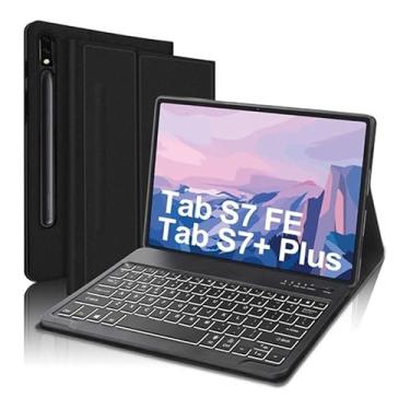 Imagem de BDNET, Case + Teclado Luz Abnt2 + Mouse + Pel Para Galaxy Tab S7 Fe