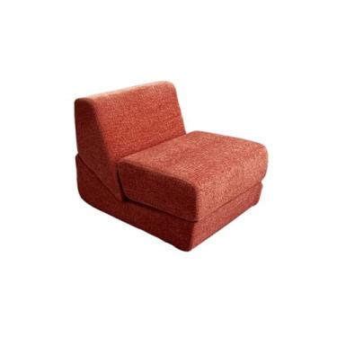 Imagem de Compression Sofa，Compressed Sofa in Box，Folding Sofa Bed，Folding Sofa, Portable Fold Out Chair Bed ，Comfy Floor Sofa Lounge，Chenille/Corduroy Fabric - for Living Room Bedroom(Red)