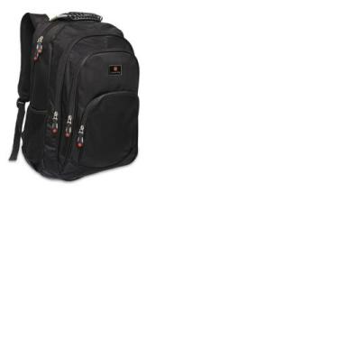 Imagem de Mochila Bolsa Preta Semi Impermeável Fashion Way 6119