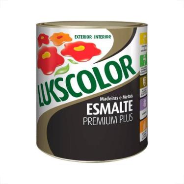 Imagem de Tinta esmalte lukscolor alto brilho 900ml branco