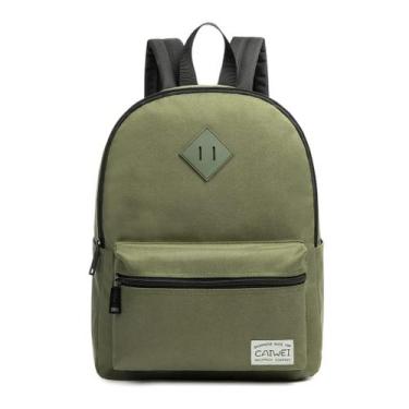 Imagem de Mochila Infantil CAIWEI - Estampa Militar Camuflada Verde Exército