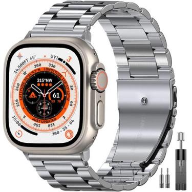 Imagem de Pulseira de Relógio EPULY em Aço Inoxidável - Compatível com Apple Wat