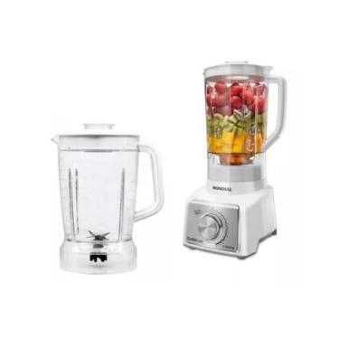 Imagem de Copo Liquidificador Mondial Turbo Inox L1000 L-1000w Branco - Micromax
