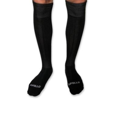Imagem de Meião de Futebol Adulto Colorido Profissional Apollo, Preto