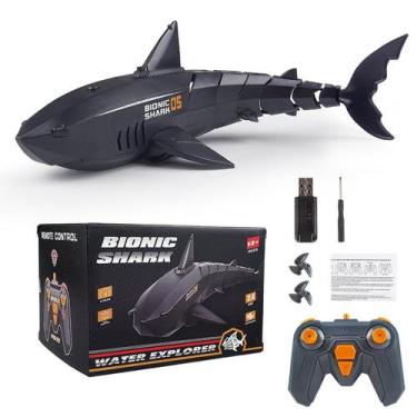 Imagem de Brinquedo Submarino Elétrico de Tubarão com Controle Remoto - Recarreg