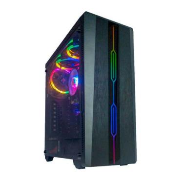 Imagem de Gabinete hedmax gamer hm-g8540 lateral vidro c/ fan