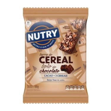 Imagem de Barra de Cereal Bolo de Chocolate Nutry 66g
