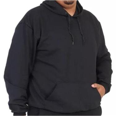 Imagem de Moletom Plus Size Masculino Com Bolso e Capuz G1 ao G5 - Phashion Blen