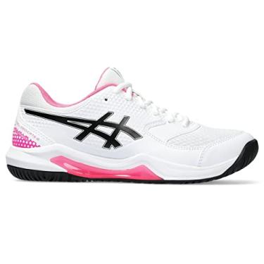 Imagem de ASICS Tênis feminino Gel-Dedicate 8 Pickleball, Branco/Rosa choque, 36
