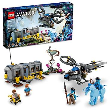 Imagem de LEGO Avatar Floating Mountains Site 26 E Rda Samson 75573 Conjunto De Construção - Helicóptero Brinquedo Com 5 Minifiguras Figura Animal Direhorse, Inspirado Em Filme, Ideia Present