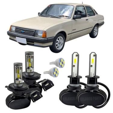 Imagem de Kit Ultra Led Farol Alto Baixo Milha Chevette 1973 A 1993 - Autovex