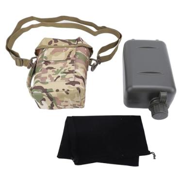 Imagem de 2l Bottle Water com cintura transportante de grande capacidade PVC Water Jug para esportes ao ar livre Durável Correia ajustável de nylon para camping (Cp)